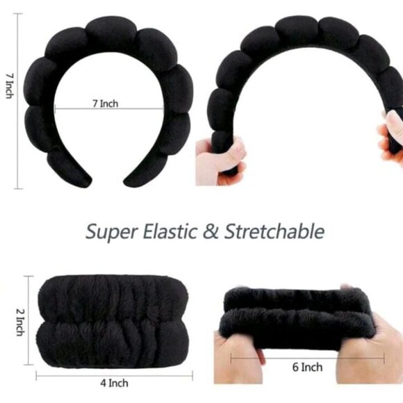 Stylish & Soft Headbands for Women – wristbands Perfect for Makeup, Self-Care, a - Picture 3 of 6